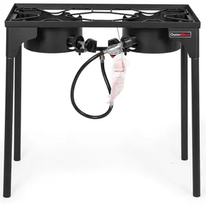 OuterMust OB2-02 Outdoor Double Propane Burner Propane Gas Stove