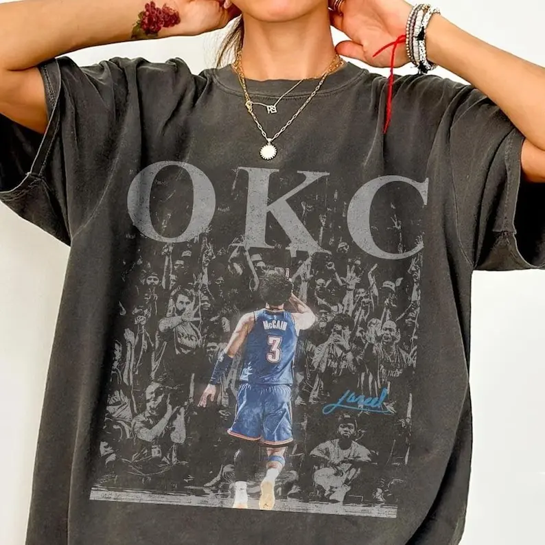 [Sale off up to 50%] Jared McCain Oklahoma Vintage Shirt, Graphic Streetwear T-shirt