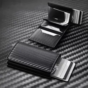 Wallet for Men RFID Blocking Leather Credit Card Holder Wallet for 15 Cards, Large Capacity Wallet with ID Windows & Cash Slot for Daily Use for Gift