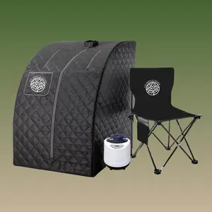 Portable Steam Sauna Tent 1000W | Personal Home Sauna Spa | One Person Steamer with Remote Control