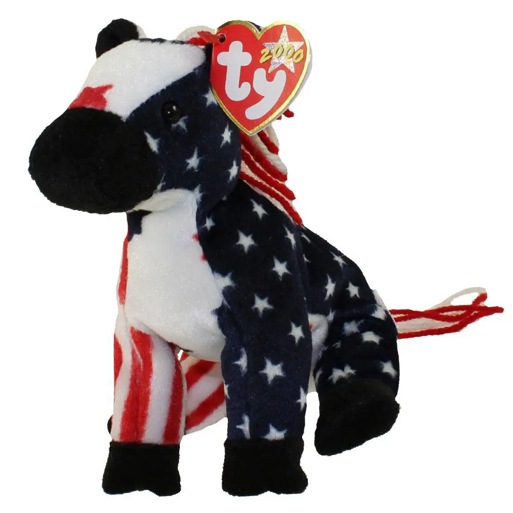 TY Beanie Baby - LEFTY 2000 the Donkey (6 inch) (2000) MWMTs
