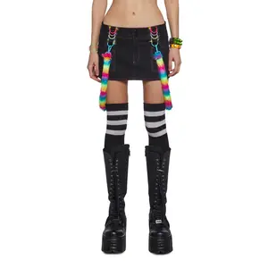 Rainbow Pop Bondage Skirt