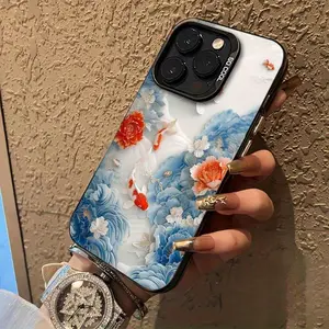 Koi Fish Pattern Phone Case, Suitable for iPhone 17 Pro Max Plus Air/16, 15, 14, 13, and 11 Pro Models, Designed with TPU Material, Provides Shockproof Protection. Suitable for Family, Friends, Children, Birthdays, Festivals, Valentine's Day Gifts