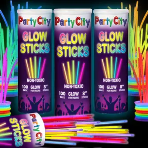 Party City 8" Bendable Glow Sticks Bulk Party Pack - 300pk