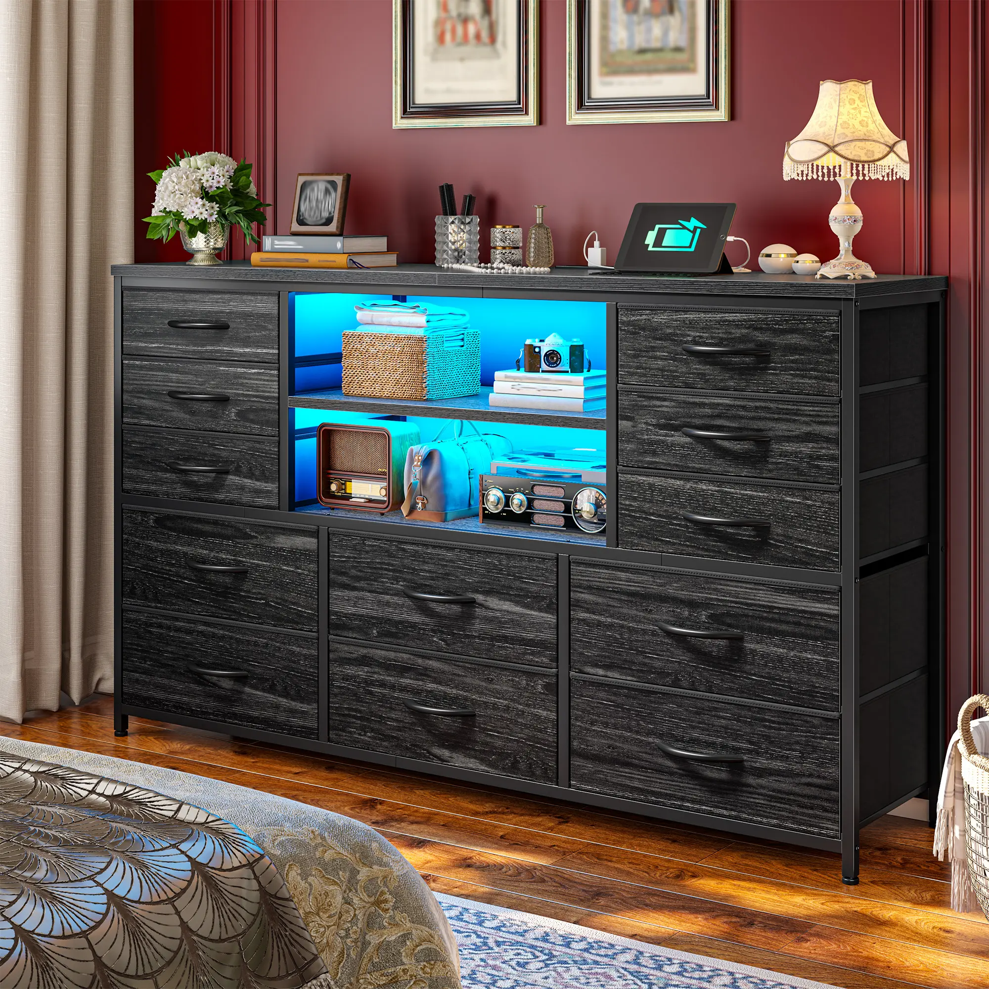 Black-12 Drawer