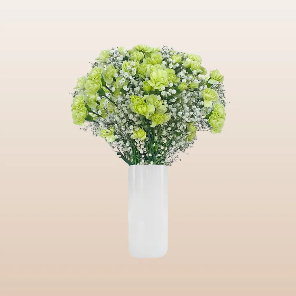 Mini Carnation Green Bouquet