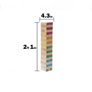 Giant Glow Tumbling Tower Game - Perfect for Camping Adventures and Parties adult night fun party family fun game night couple game