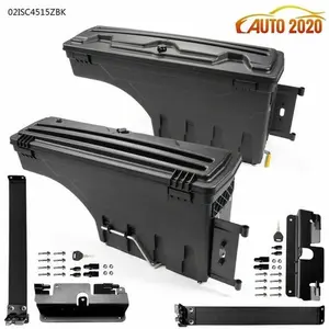 Truck Bed Storage Box Toolbox RH+LH Fit For 2007-2018 Chevy Silverado GMC Sierra