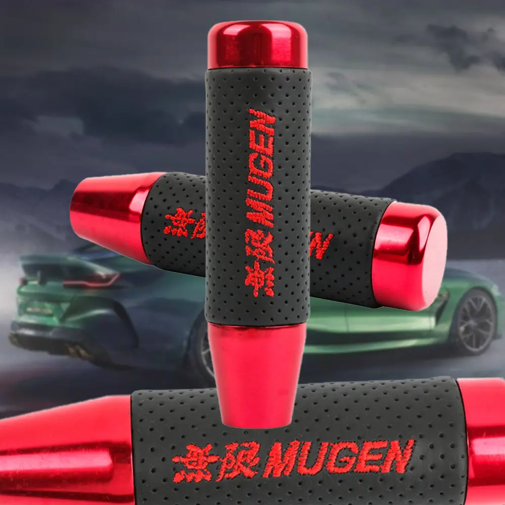 Brand New Universal 13CM JDM MUGEN Red Manual Transmission Long Gear Shift Knob shifter