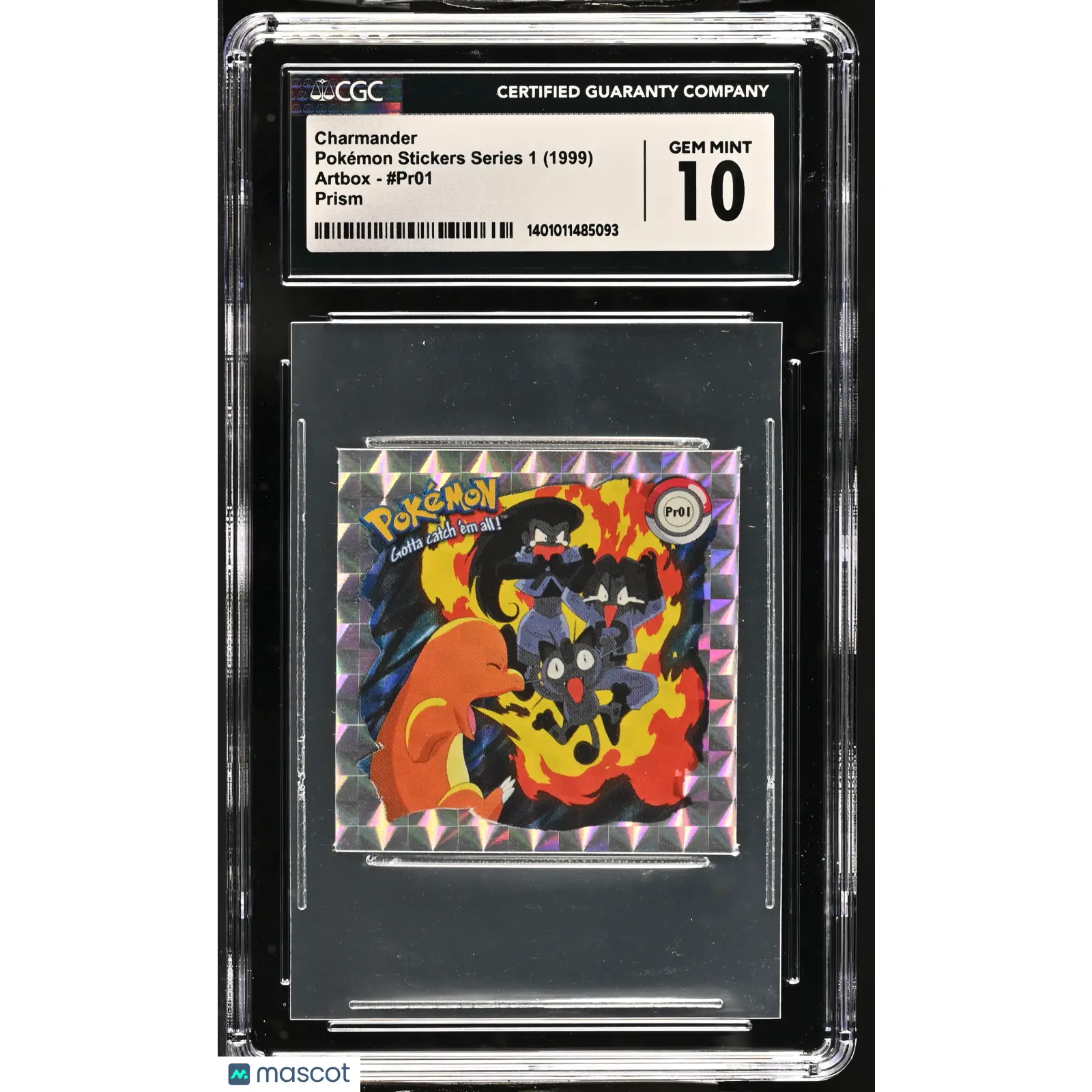 1999 Artbox Pokmon Stickers Series 1 Charmander #Pr01 Prism CGC 10 -  TikTok Shop