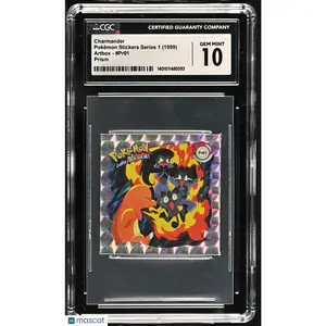 1999 Artbox Pokémon Stickers Series 1 Charmander #Pr01 Prism CGC 10