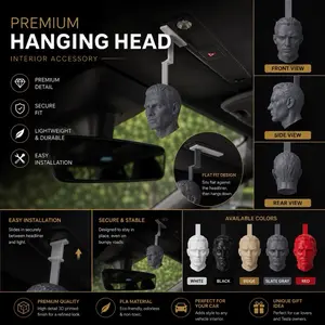 Dashboard Hanging Ornament – Driver Head Sculpture