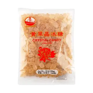 Pearl River Bridge Rock Sugar Crystals 400g - Pure White Candy Sugar for Cooking, Baking & Tea