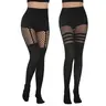 Mock Thigh High Stockings For Women Sexy Fishnet Tights Suspender Pantyhose 2 Pairs Leg Matching tights