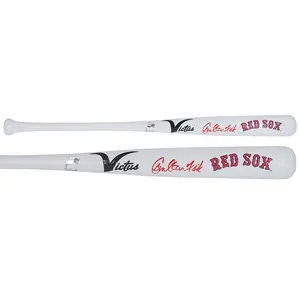 Carlton Fisk Boston Red Sox Autographed Victus Team ID Mini Bat - Fanatics Authentic Certified