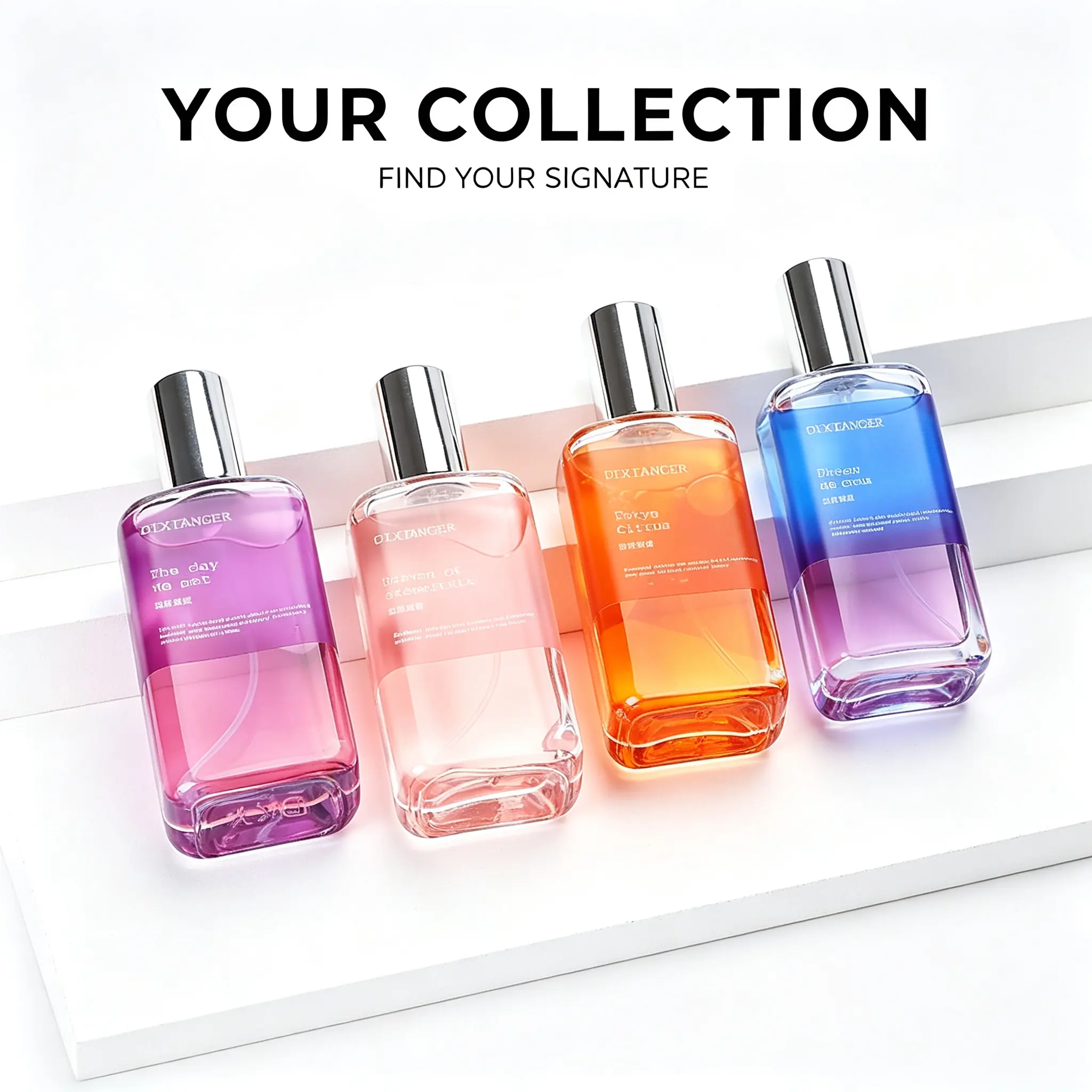 Eau De Toilette Perfume Spray 85ml, Multi-Color Collection, Long-Lasting Fresh Body Mist, Elegant Gift Set for Daily Wear