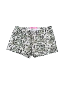 Camoflauge Camo Print Mini Shorts Spandex Cheetah Print Low Waisted Y2k