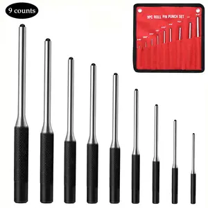 Roll Pin Punch Set, 1/16-5/16 Disassembly Tool Set, Disassembly Repair Tool with Storage Bag, Suitable for Automotive, Watch Repair, Jewelry and Crafts, Hand Tools
