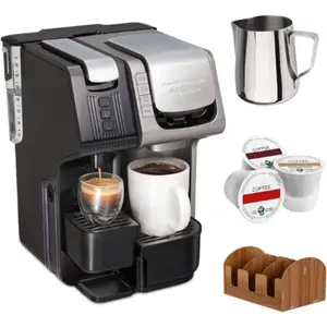 Hamilton Beach FlexBrew 3-in-1 Coffee/Espresso Maker with 19-Bar Pump Bundle