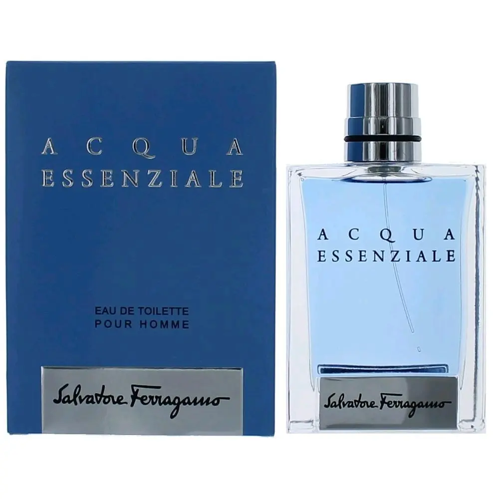 Salvatore Ferragamo Acqua Essenziale 3.4oz EDT – Crisp Mint & Aromatic Woods | The Essence of Italian Sophistication