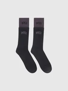 Black/Charcoal Double Layered Sock - SS1