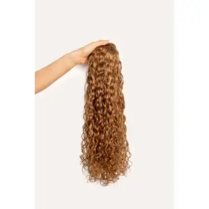 Chestnut Curly Clip-In Hair Extensions