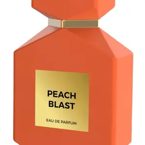 Peach Blast Camara Eau de Parfum 3.4oz Made in UAE - Vibrant Orange Bottle with Gold Label