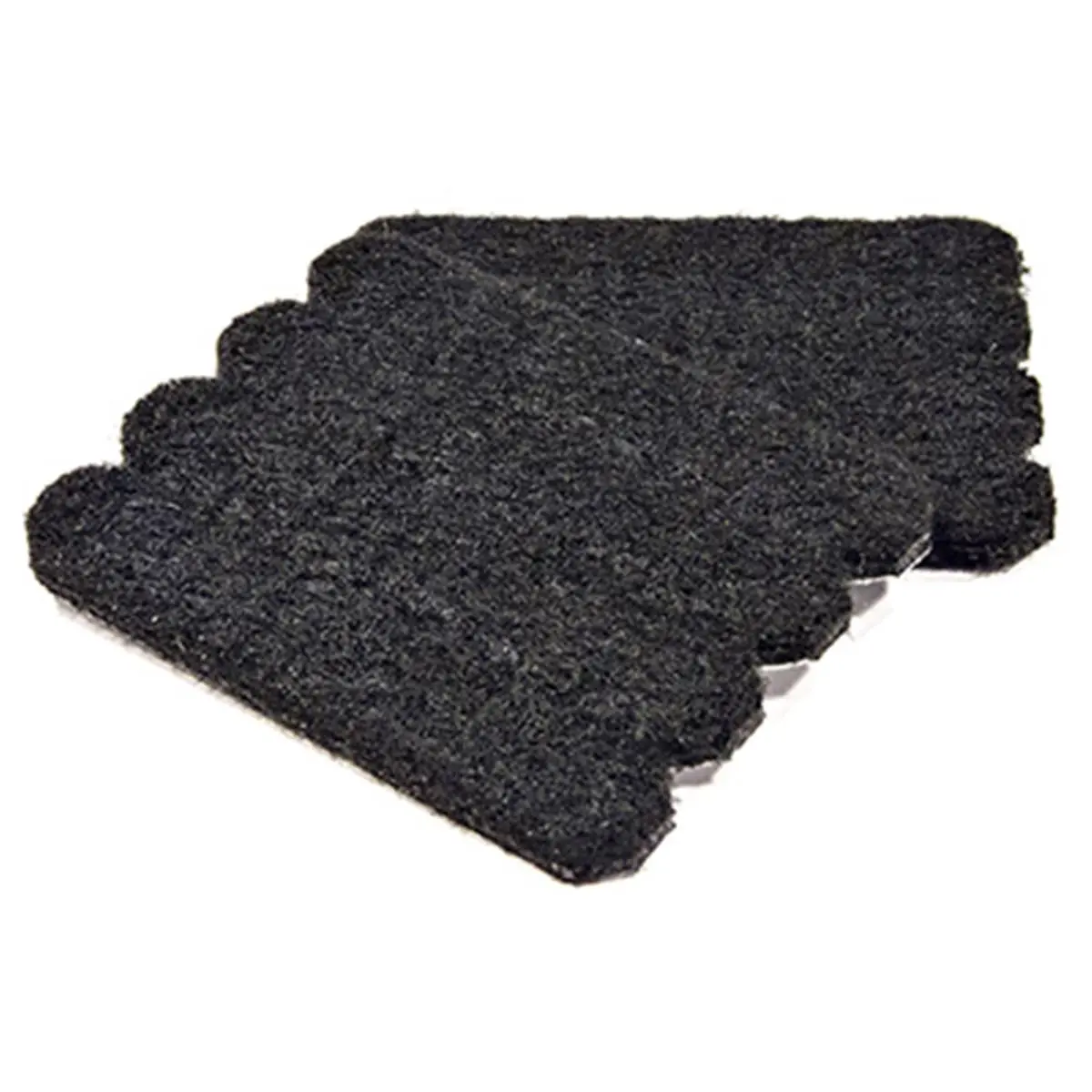 Richelieu America TruGuard Durable Self-Adhesive Felt Indoor Floor Guard Strips, 0.5x2.62 in, Black, Easy to Install - Pack of 16