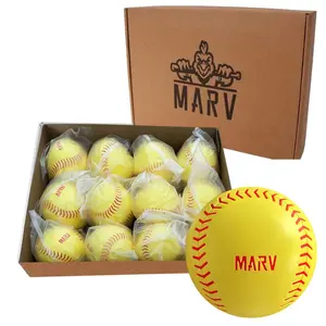 SOFTBALL FOAM (SUNKEN SEAMS) PITCHING MACHINE BALLS