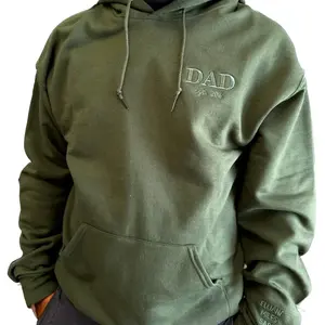 Dad Hoodie – Personalized Father Hoodie with Kids Names, Est Year Embroidered, Gift for Dad, Father’s Day Hoodie