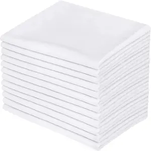 12 Pack, White Standard Pillow Case T-180 Percale Heavy Quality Pillow Case/Pillow Cover Size : 20 x 30 inch.
