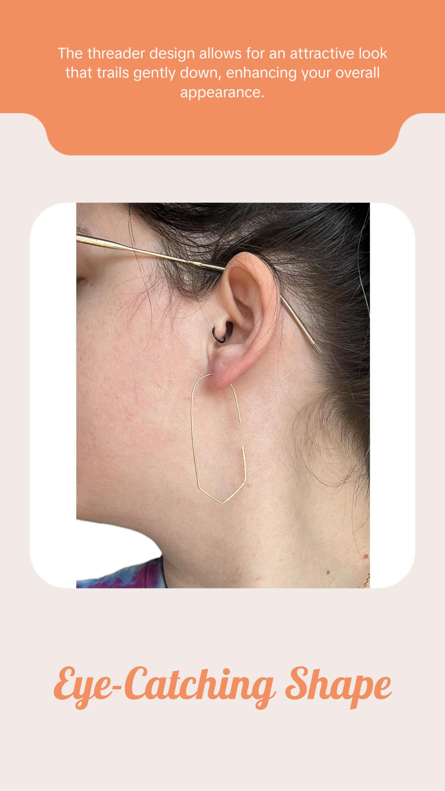 Sterling Silver | 14KT Gold Filled Hammered Wire Earring Threader