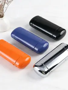 Men's Iron Eyeglass Case Fashion Portable Metal Glasses Storage Box, Women's Painted Metal Glasses Organizer Anti-Pressure Lightweight
