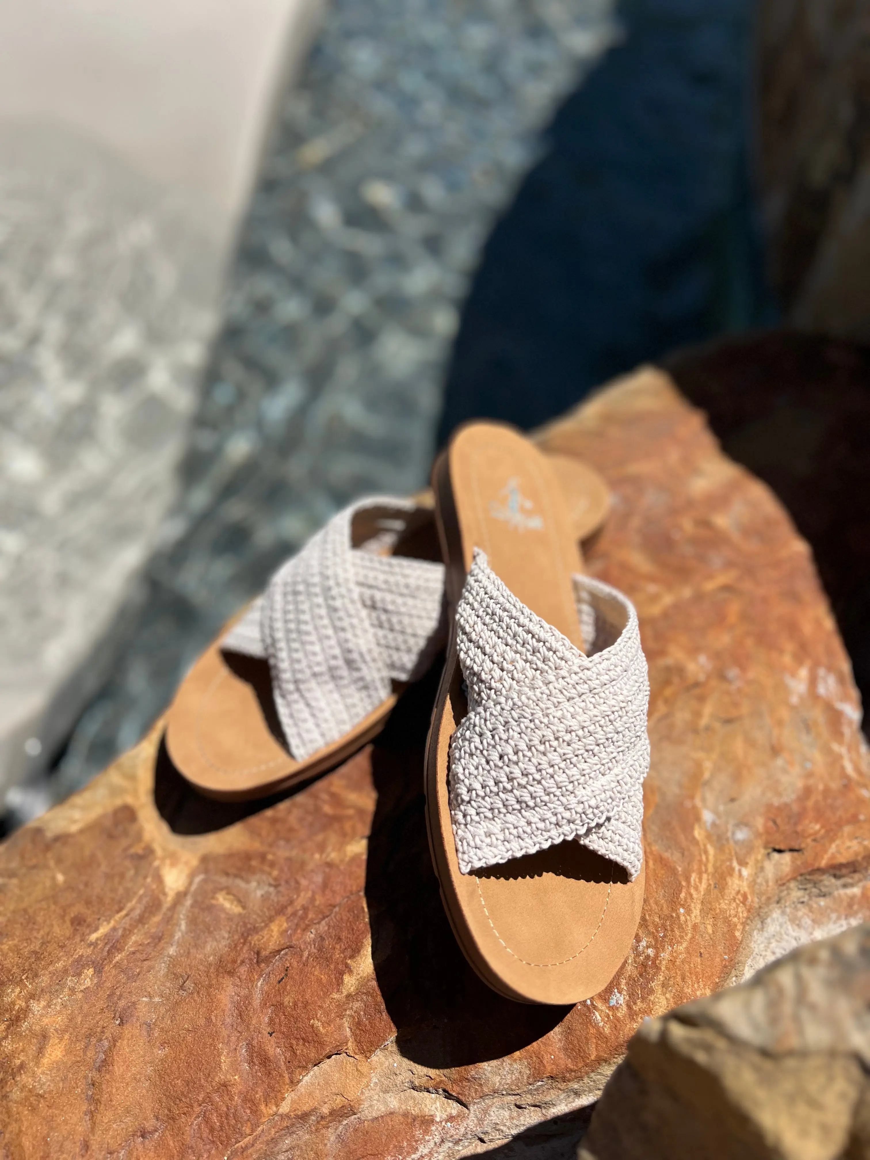 Corkys Dig It Ivory Sandal