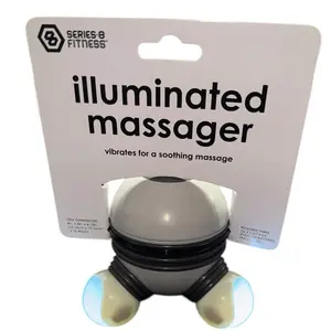 Mini Handheld Body Massager with LED Light Portable Relaxation Tool
