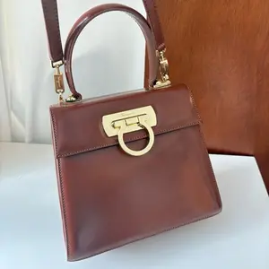 Pre-owned SALVATORE FERRAGAMO Calfskin Top Handle Iconic Bag