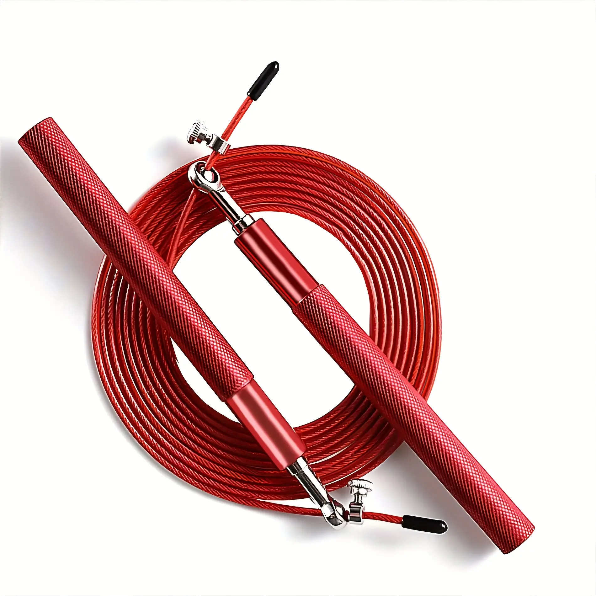 Aluminum Speed Skipping Rope - Adjustable Size, Portable & Compact Carry for Speed Training, Body Exercise, Home & Outdoor Workouts
