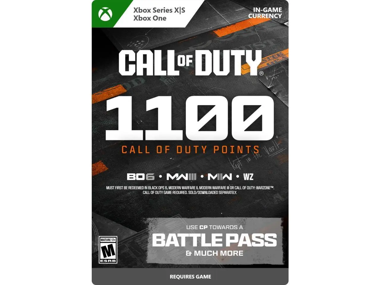 Call of Duty Points - 1,100 Xbox Series X|S and Xbox One [Digital Code]