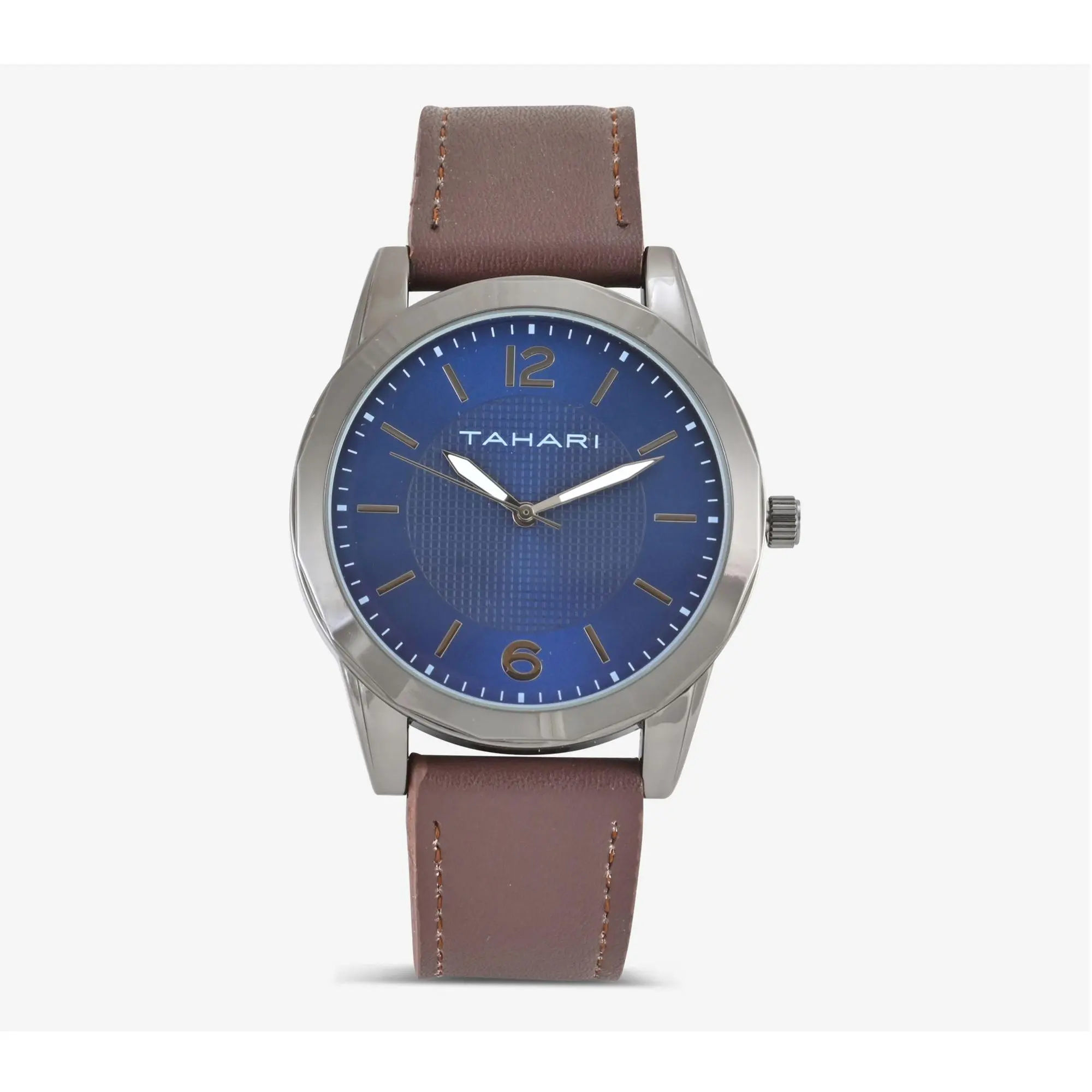 Tahari Men's Gunmetal Stainless Steel Blue DialWatch Tahari Men's Gunmetal Stainless Steel Blue DialWatch