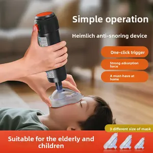 First Aid Choking Relief Device Heimlich Maneuver Rescuer with Negative Pressure Mask Portable for Children and Adults Emergency Survival Tool