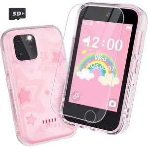 Kids Smart Phone for Girls, 3.5'' Touchscreen Kid Phones Toys for Girls 3 4 5 6 7 8 Years Old, Christmas Birthday Gift for Ages 3-8, Toddler Phone with Dual Camera, Music Player, Game, Habit Tracker