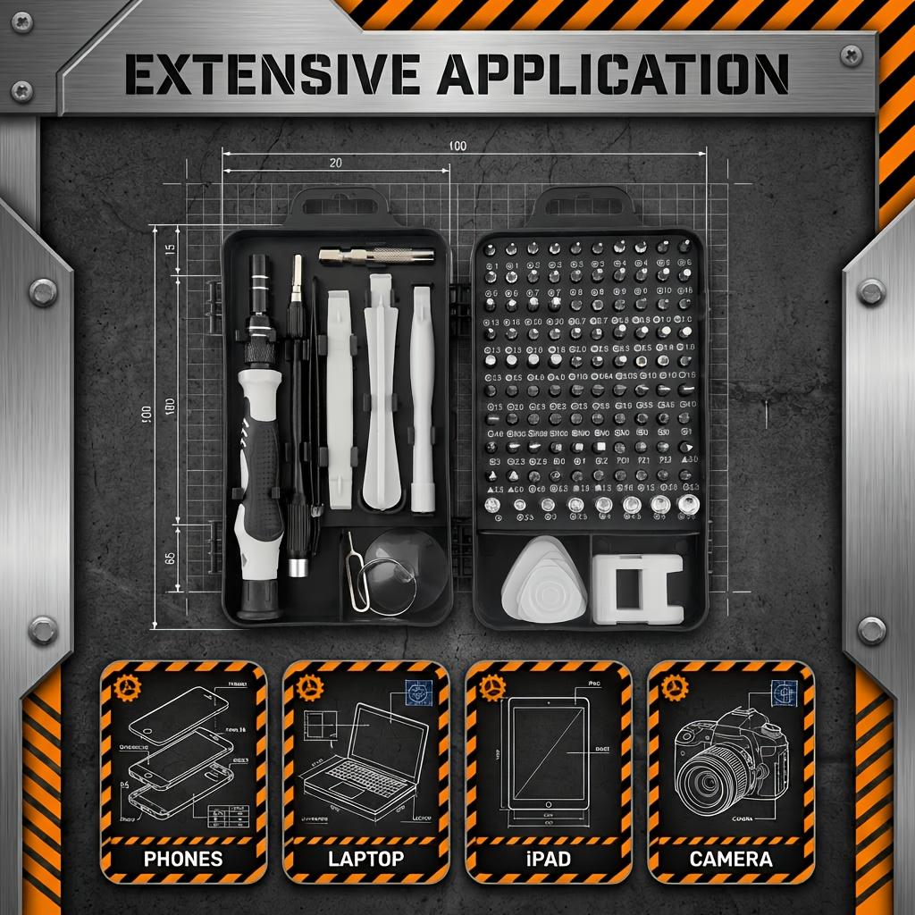 117in 1 Or 132in 1 Precision Screwdriver Set, Small Screwdriver Set And Magnetic Repair Tool Kit with Torx Triwing Bits, Multi Screwdriver, Multi Bit Screw Driver, Bit Driver, Phillips Screwdriver And Flathead Screwdrivers for Electronics
