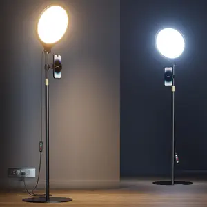 10.5" Ring Light with Stand and Phone Holder - 72" Tripod for  with Light, Professional Led Ringlight for Video Recording/Make up/Streaming, Full Screen Light Ring for YouTube,  (Black)