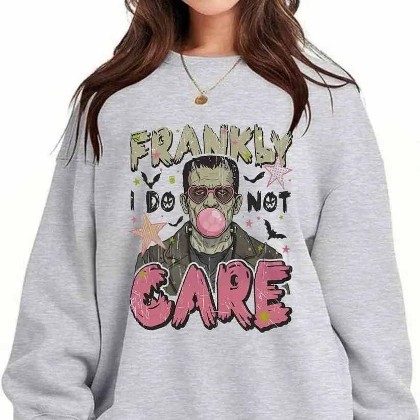 Frankly Do Not Care Graphic Sweatshirt | Retro Attitude Crewneck