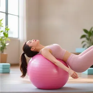 Gym Ball,Anti-Slip Thick Yoga Ball with Pump - Heavy Duty, Burst-Resistant for Fitness, Balance, Pregnancy & Home Workouts