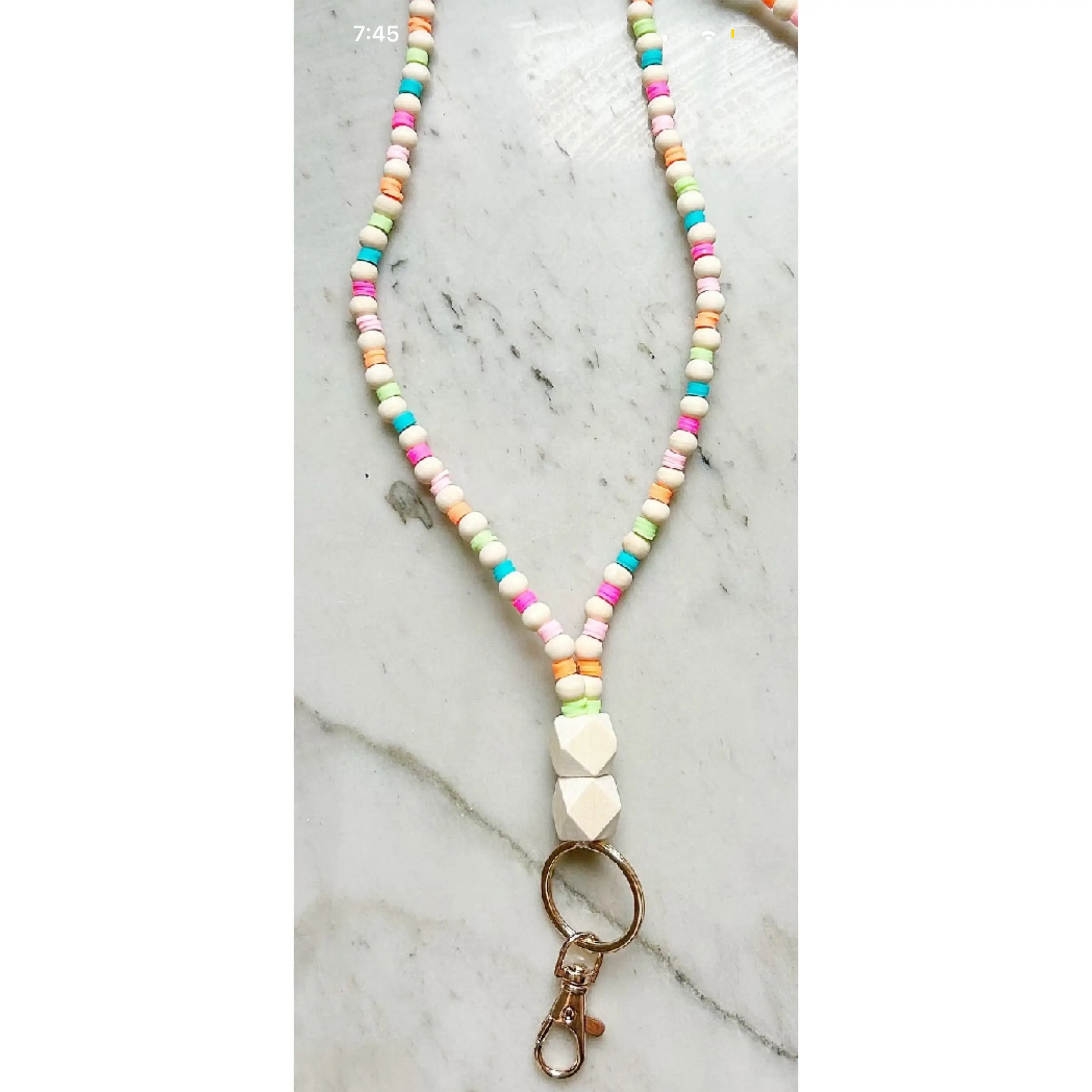 The Colorwheel Lanyard (Fully Beaded)