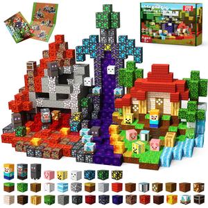 Magnetic Building Blocks-200PCS Magnetic Blocks Magnetic  STEM Montessori Children Sensory Toys 4-8 Years Boys Girls Christmas Birthday Gift, Creative Building Block, Magnetic Building Set, Montessori Toys Mother’s Day Gift Summervibes,summerwins summerwi