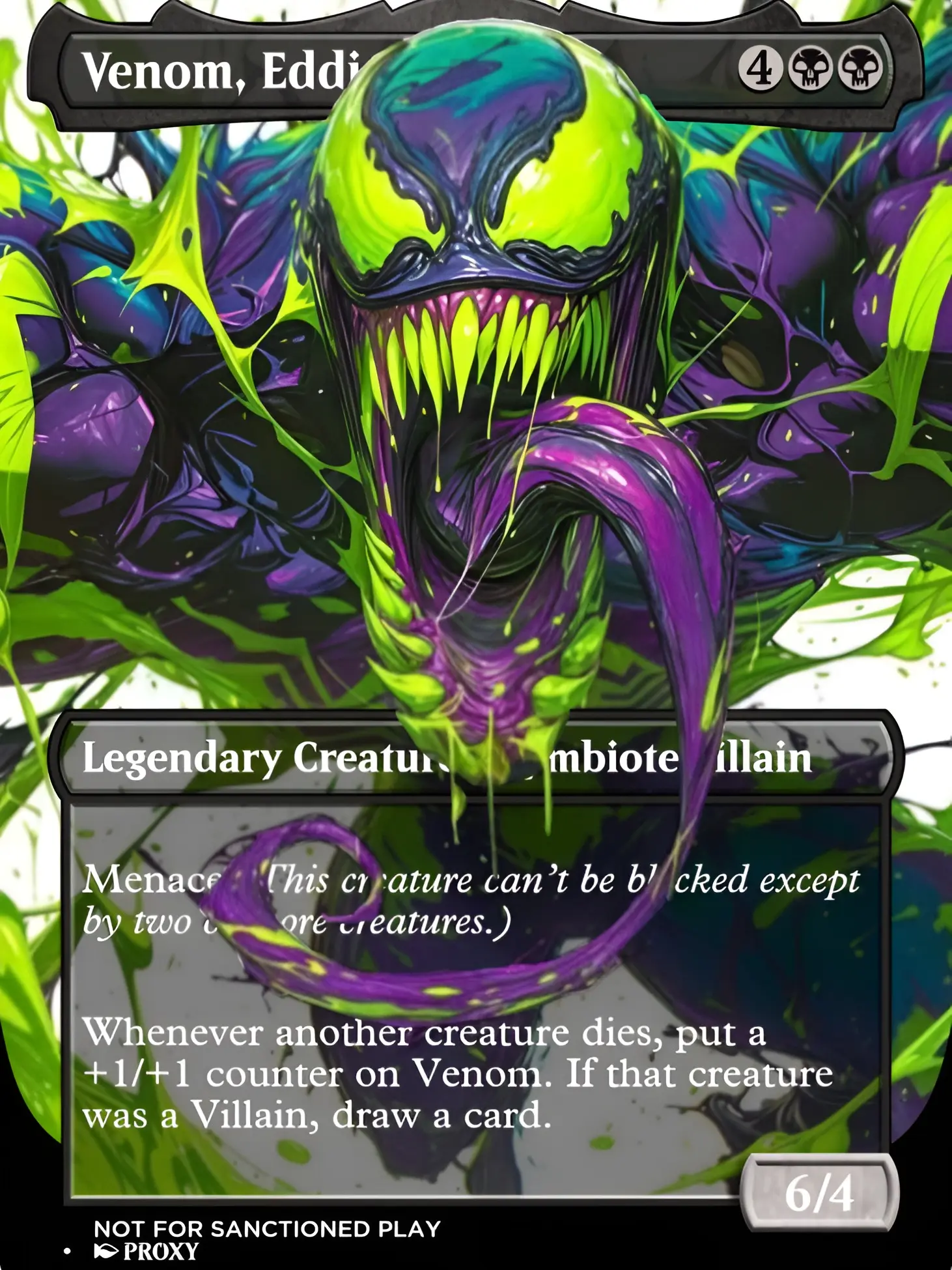 Custom Spider/Symbiote Holographic Proxy