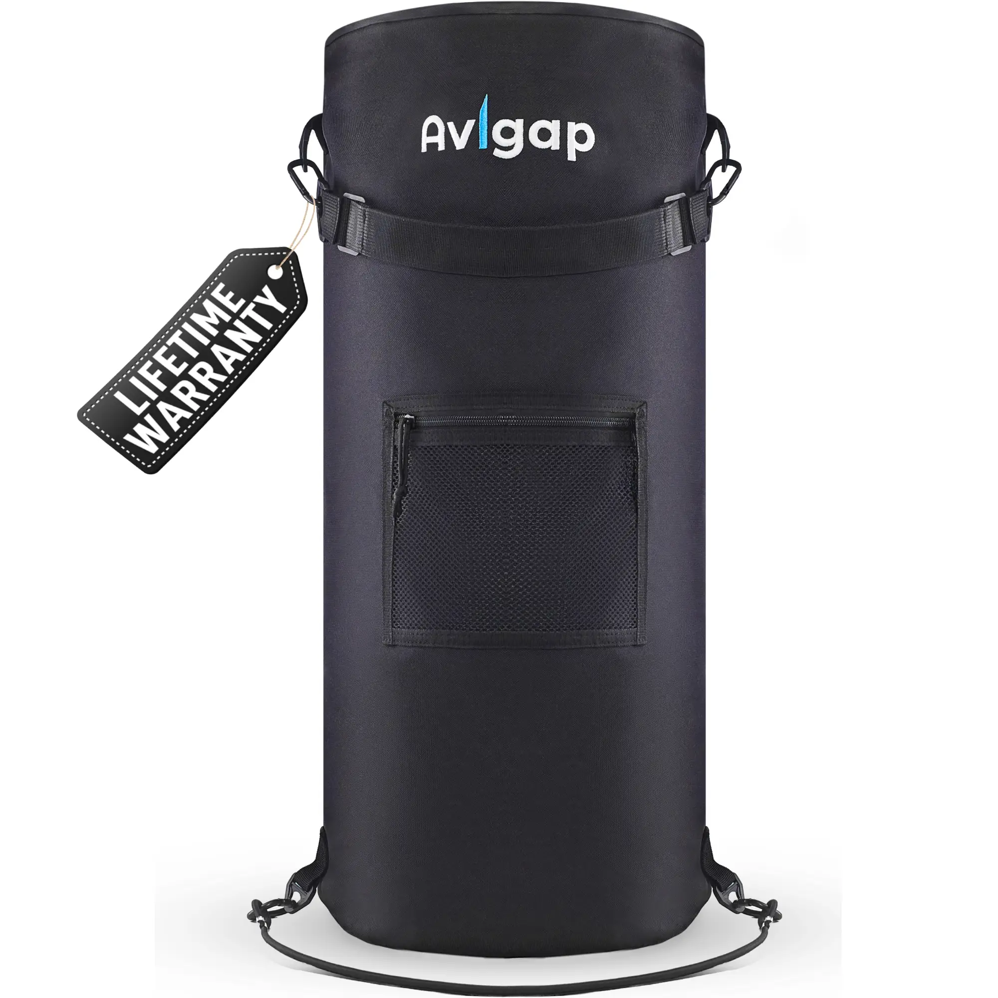 Boat Trash Can, 100% Odor & Leak Resistant, Portable, Reusable, 10-13 Gal Garbage Bag Snaps Inside, Easy to Install & Clean, Fishing, Sandbar, Kayak,