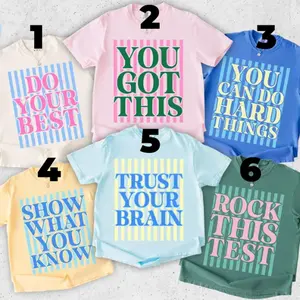 Custom Comfort Colors Test Day T-Shirt, Matching State Testing Shirts, Teacher Team TShirt, Cute School Testing Day Tee, Testing Coordinator Shirt,  Gift for Teacher